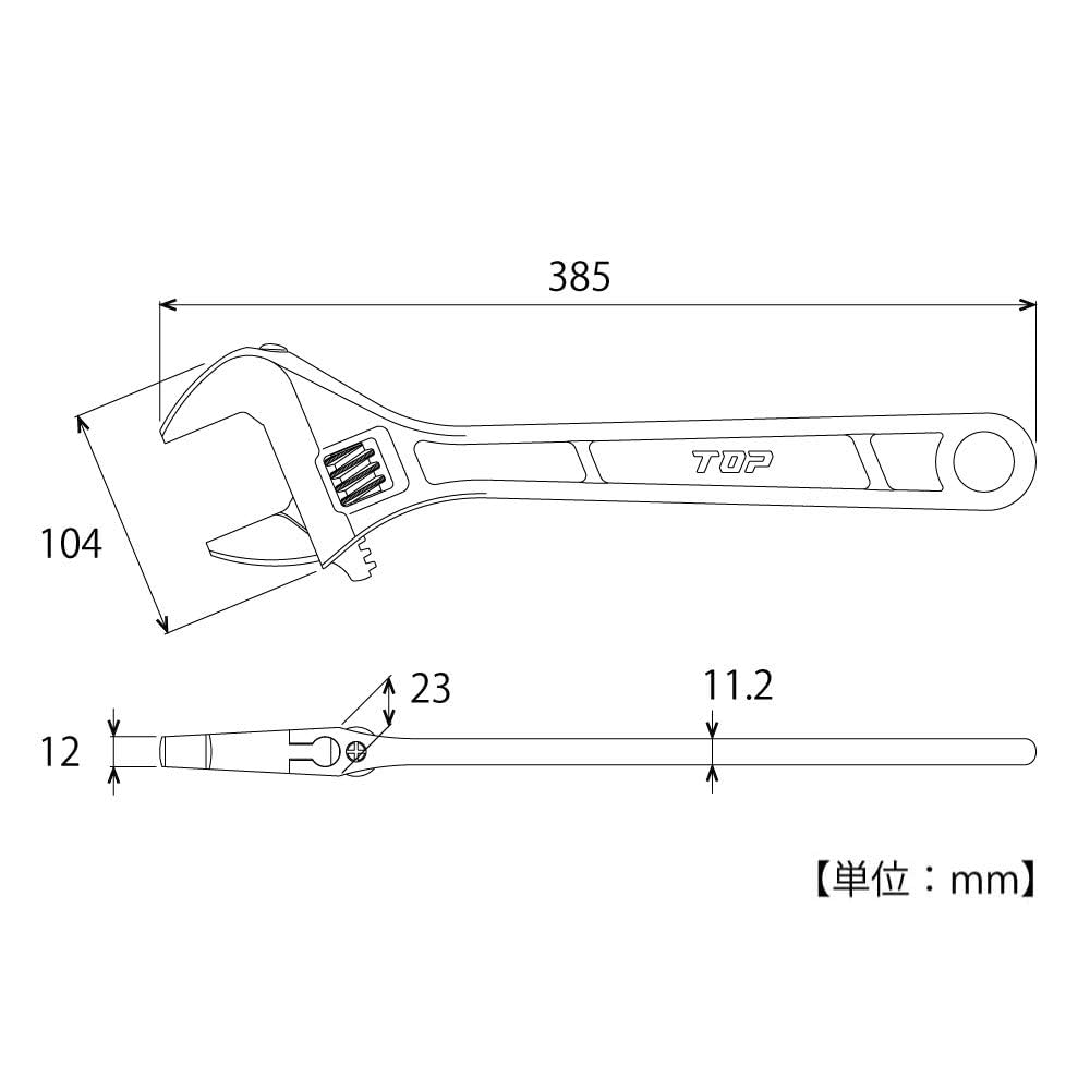 もんち Amazon | トップ (TOP) 口開き0~48㎜ 燕三条 国産 鍛造 熱処理